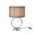 Lampa de masa 42cm crom/gri [lux.pro] HausGarden Leisure