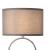 Lampa de masa 42cm crom/gri [lux.pro] HausGarden Leisure