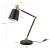 Lampa de masa Abergele negru/auriu/alb [lux.pro] HausGarden Leisure