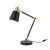 Lampa de masa Abergele negru/auriu/alb [lux.pro] HausGarden Leisure