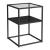 Beistelltisch Solund 55x40x40 cm Schwarz, matt [en.casa] HausGarden Leisure