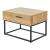 Set 2 noptiere Lavangen 39x55x40cm stejar/negru [en.casa] HausGarden Leisure