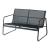 Set 4 piese mobilier gradina Anzi negru [casa.pro] HausGarden Leisure