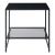 Noptiera Ruokolahti 51x51x51cm otel negru mat [en.casa] HausGarden Leisure