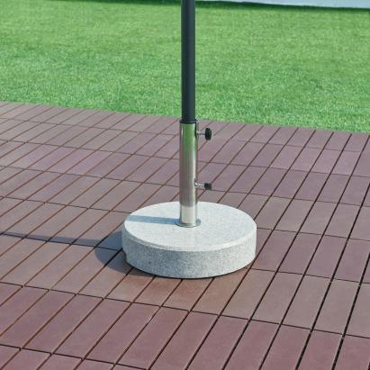 Talpa rotunda umbrela de soare 38x8,5cm granit [casa.pro] HausGarden Leisure