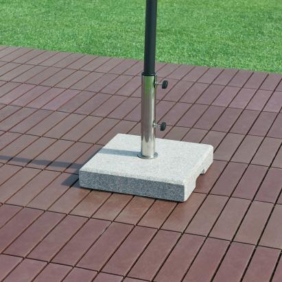 Talpa dreptunghiulara umbrela de soare 38x38x6,5cm granit [casa.pro] HausGarden Leisure