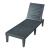 Sezlong Ateleta 172x58x73,5cm plastic negru reglabil in 5 trepte [casa.pro] HausGarden Leisure