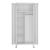 Dulap haine Hankasalmi 180x90x40cm alb [en.casa] HausGarden Leisure