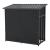 PXXS-3361 Brennholzunterstand Yakutat - Schwarz - 145x143x70cm (W) HausGarden Leisure