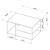 Masuta cafea Solund 90x60x45cm otel rosu [en.casa] HausGarden Leisure