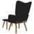 Scaun de relaxare cu taburet, material textil, petice GartenMobel Dekor