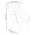 Scaun de relaxare cu taburet, material textil, petice GartenMobel Dekor