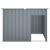 Cușcă câine cu acoperiș antracit 153x91x110 cm oțel galvanizat GartenMobel Dekor