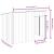 Cușcă câine cu acoperiș antracit 153x91x110 cm oțel galvanizat GartenMobel Dekor