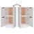 Servante, 3 piese, alb, lemn prelucrat GartenMobel Dekor