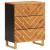 Dulapuri lateral, 3 buc., maro/negru, 60x33,5x75 cm, lemn mango GartenMobel Dekor