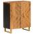 Dulapuri lateral, 3 buc., maro/negru, 60x33,5x75 cm, lemn mango GartenMobel Dekor