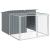 Cușcă de câini cu țarc, antracit 153x194x110 cm oțel galvanizat GartenMobel Dekor