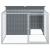 Cușcă de câini cu țarc, antracit 153x194x110 cm oțel galvanizat GartenMobel Dekor