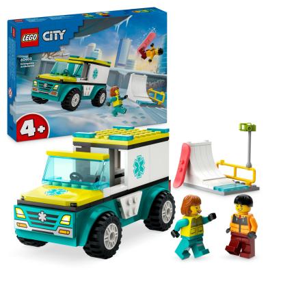 LEGO Ambulanta de urgenta si snowboarder Quality Brand