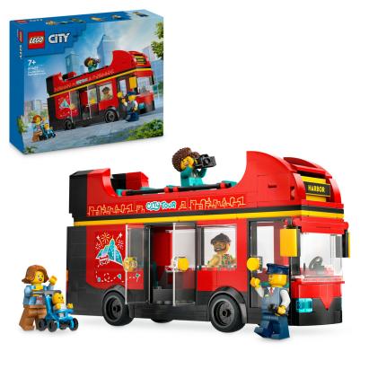 LEGO Autobuz turistic rosu cu etaj Quality Brand