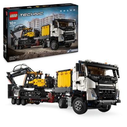 LEGO Camionul FMX si excavatorul electric EC230 de la Volvo Quality Brand