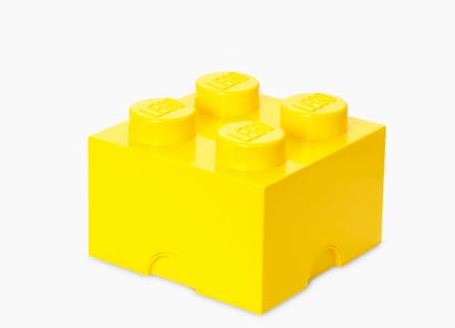 LEGO Cutie depozitare LEGO 4 galben Quality Brand