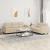 Set de canapele cu perne, 2 piese, crem, microfibră GartenMobel Dekor