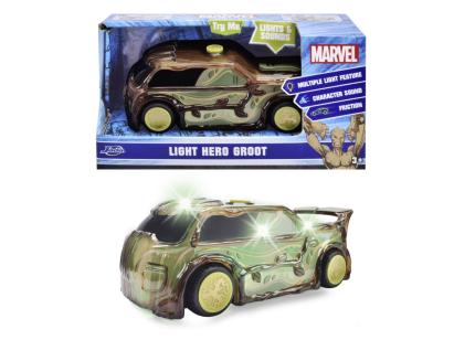 JADA MARVEL MASINUTA LIGHT HERO GROOT CU SUNETE SI LUMINI SCARA 1:32 SuperHeroes ToysZone