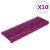 Covorașe de scară, 10 buc., violet, 65x21x4 cm GartenMobel Dekor