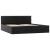Cadru de pat hidraulic cu ladă LED negru 180 x 200 cm piele eco  GartenMobel Dekor