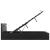 Cadru de pat hidraulic cu ladă LED negru 180 x 200 cm piele eco  GartenMobel Dekor