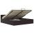 Cadru pat hidraulic, depozitare, LED, gri, 160x200 cm piele eco  GartenMobel Dekor