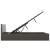Cadru pat hidraulic, depozitare, LED, gri, 160x200 cm piele eco  GartenMobel Dekor