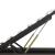 Cadru pat hidraulic cu ladă LED gri 180x200 cm piele ecologică  GartenMobel Dekor