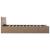 Cadru pat hidraulic LED cappuccino 160 x 200 cm piele ecologică  GartenMobel Dekor
