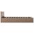 Cadru pat hidraulic cu LED cappuccino 180x200cm piele ecologică  GartenMobel Dekor