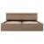 Cadru pat hidraulic cu LED cappuccino 180x200cm piele ecologică  GartenMobel Dekor