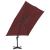 Umbrelă în consolă cu stâlp din aluminiu, bordo, 400x300 cm GartenMobel Dekor