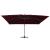 Umbrelă în consolă de grădină cu LED-uri, roșu bordo 400x300 cm GartenMobel Dekor