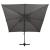 Umbrelă în consolă cu înveliș dublu, antracit, 300x300 cm GartenMobel Dekor