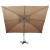 Umbrelă în consolă cu înveliș dublu, taupe, 400x300 cm GartenMobel Dekor