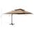 Umbrelă în consolă cu înveliș dublu, taupe, 400x300 cm GartenMobel Dekor