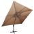 Umbrelă în consolă cu înveliș dublu, taupe, 400x300 cm GartenMobel Dekor