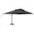 Umbrelă în consolă cu înveliș dublu, negru, 400x300 cm GartenMobel Dekor