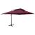 Umbrelă în consolă cu înveliș dublu, roșu bordo, 400x300 cm GartenMobel Dekor