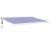Copertină retractabilă albastru/alb, 4x3 m, textil/aluminiu GartenMobel Dekor