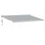 Copertină retractabilă antracit/alb, 4x3 m, textil/aluminiu GartenMobel Dekor