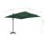 Umbrelă în consolă cu stâlp din aluminiu, verde, 400x300 cm GartenMobel Dekor
