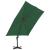 Umbrelă în consolă cu stâlp din aluminiu, verde, 400x300 cm GartenMobel Dekor